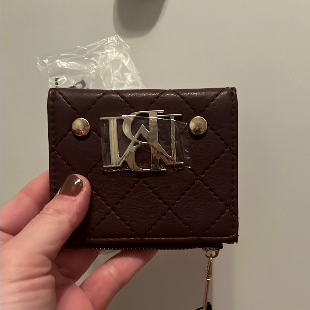 Brown Quilted Wallet